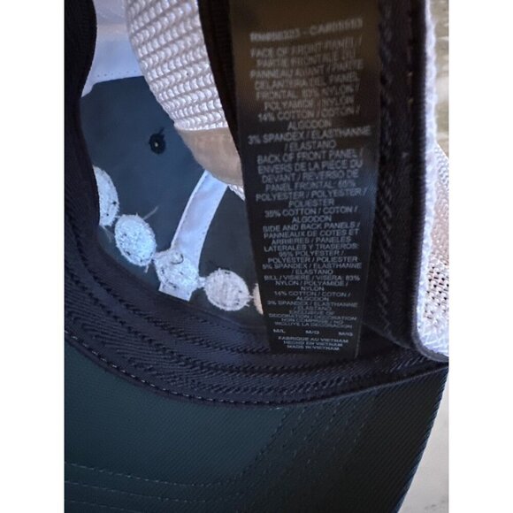 Nike Golf Flexfit Hat Adjustable Mesh Back White & Black Moon Phases Design - Picture 6 of 6